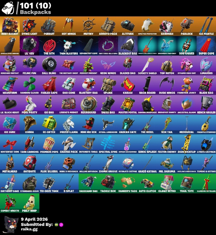 PC/PSN/Xbox/Nintendo 79款皮肤 | OG STW | IKONIK | Glow | Carbide | Lynx | Ruin | Catalyst | Spectra Knight | Drift | Blackheart | Gear Specialist Maya