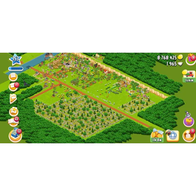 Hay Day 高级农场（142–158）| 10K存储 | 3000粮仓 | 终局账号
