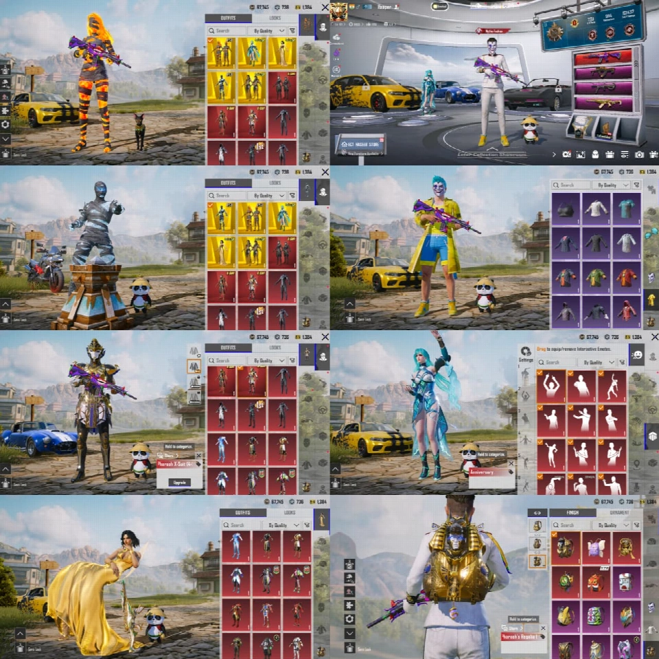 🔥 3×跑车 | 👑 5×终极 | 🏺法老 X 套装 4 级 | 🧟双人终极木乃伊套装 | 💇 S4 发型 | 🍍菠萝指挥官船员套装 | 🔫稀有枪械