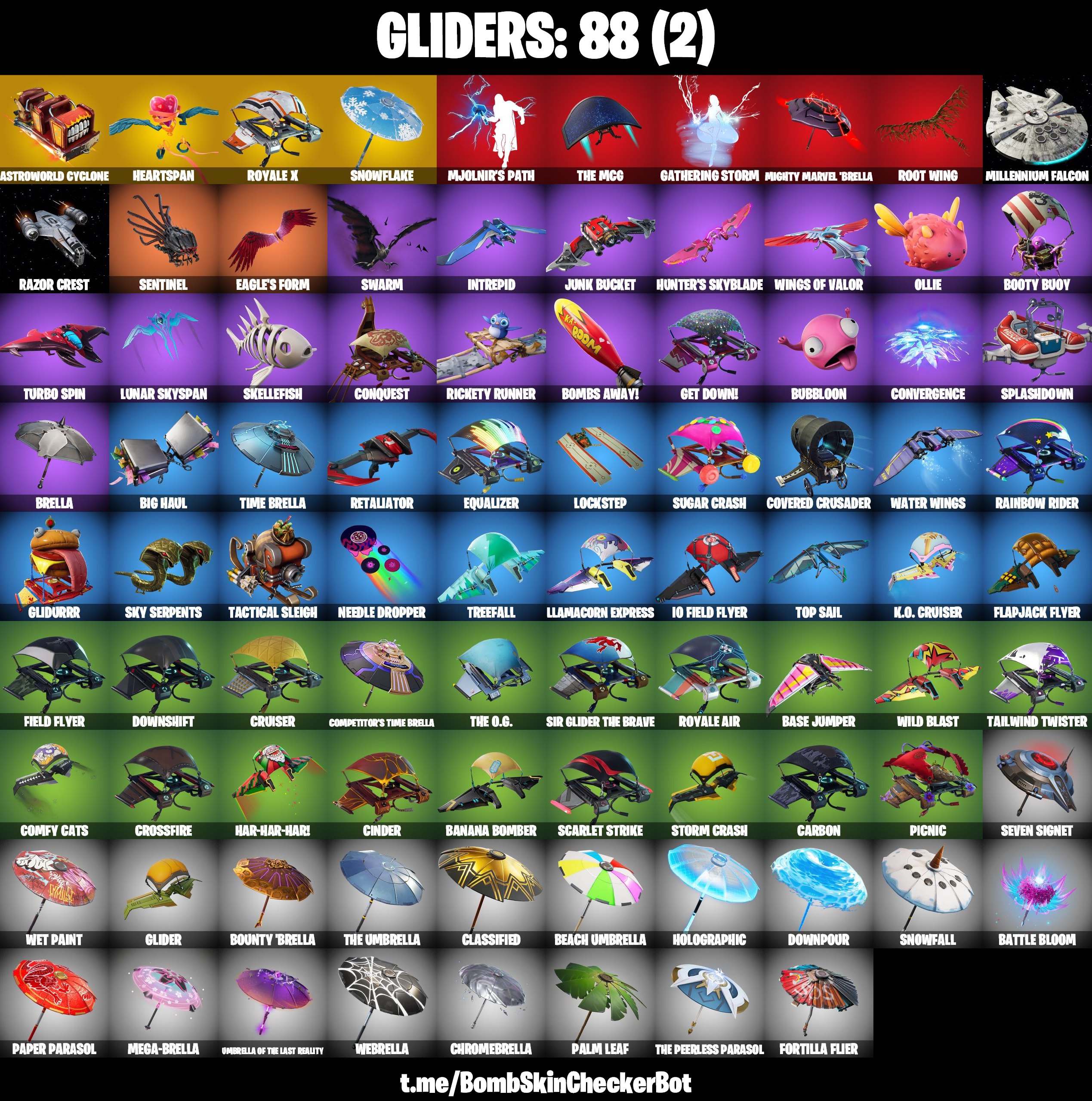 PC/PSN/Xbox/Nintendo 100皮肤 | Black Knight | Sparkle Specialist | The Reaper | Blue Squire | Royale Knight | Elite Agent | Take The L | Gold Midas