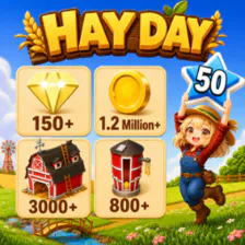 🔥【全球】⚜️等级 50💎150 钻石🏠3000+ 谷仓🌾800+ 筒仓💰120 万金币🐝2-3 蜂箱🔒解锁：🍓果酱食物+🦞龙虾🦆羽毛