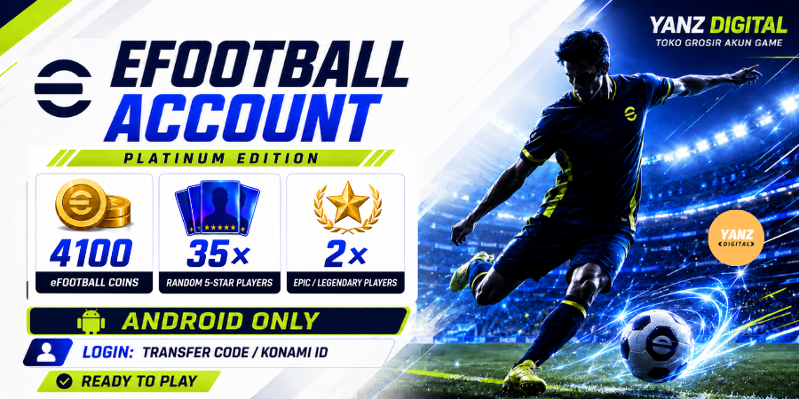 [Android] 账号 eFootball | 4100 金币 + 35 名 5 星球员 + 2 名史诗/传奇 - Platinum Edition
