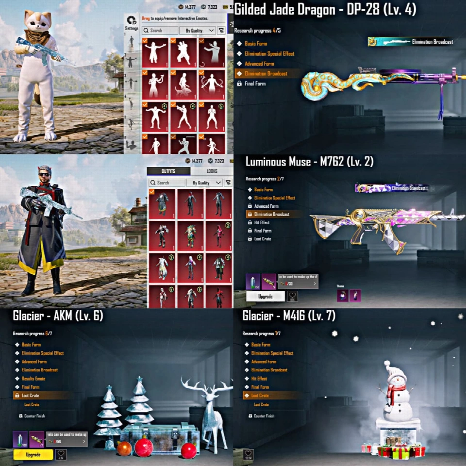 67 Mythics | M416 Glacier MAX + AKM Glacier 6级 | Mythic大厅 | 29枪械实验室 | 稀有PUBG账号