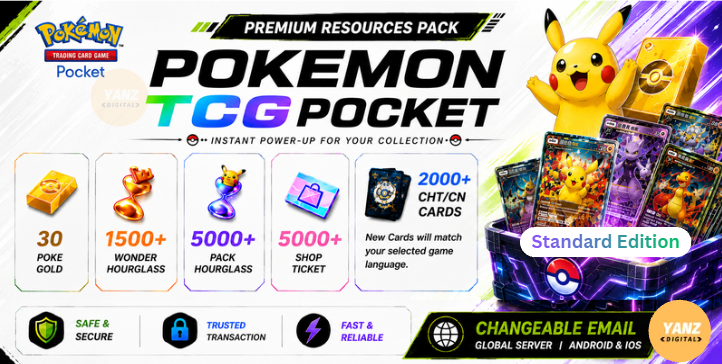Pokemon TCG Pocket 账号 | 2000+ 卡牌 CHT/CN + 5000 包 HG + 1500+ 神奇交换 HG + 5000 票券 + 30 宝可梦金币