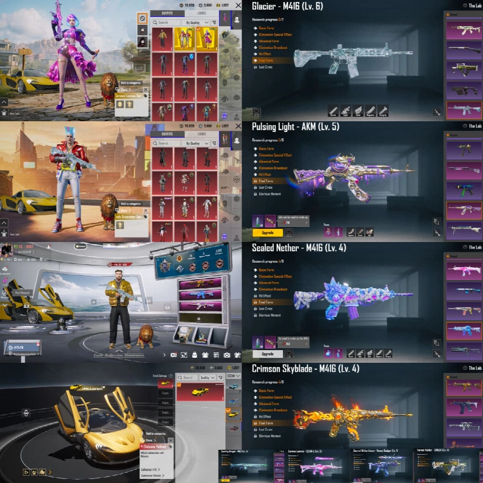 MCLAREN SPORTS CAR | TRIO M4 COMBO | 2 x ULTIMATE SET | ULTIMATE LEGEND | MYTHIC GUN LAB