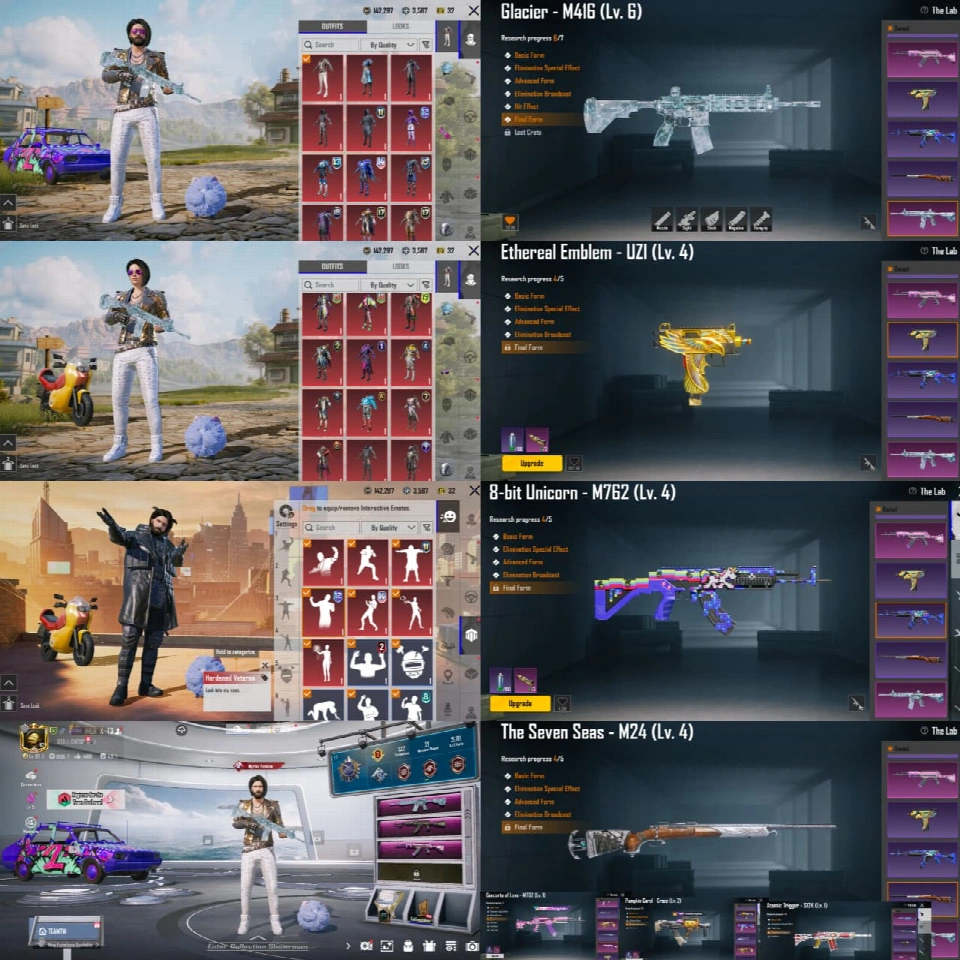 M416 冰川等级 6 | 🏆 旧赛季积分 + 2 次征服者 | 💇 S4 脸型 + 发型 | 🍞 S7 面包 | 💎 5 个材料 | 🪙 650 幸运币 | 🔥 稀有老账号