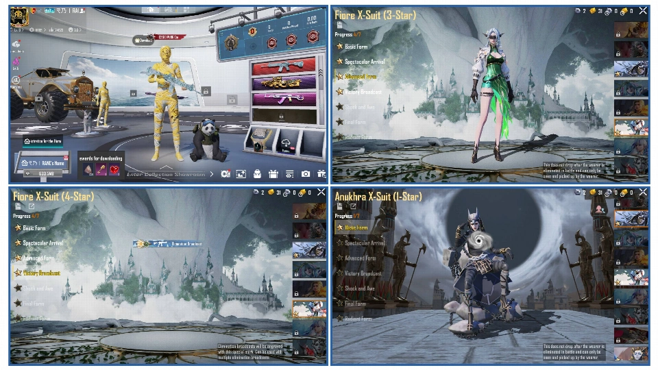 FIORE X SUIT LEVEL 4 | MUMMY | 47 UPGRADABLE WEAPONS- 11 KILL MESSAGE | M416 GLACIER MAX | 104 MYTHIC FASHION