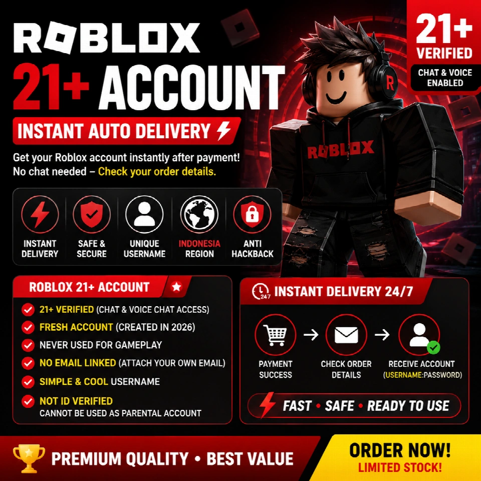 Roblox 21+ 账号｜