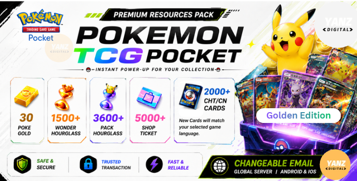 Pokemon TCG Pocket 账号 | 2000+ 卡牌 CHT/CN + 3600 包 HG + 1500+ 神奇交换 HG + 5000 票券 + 30 宝可梦金币