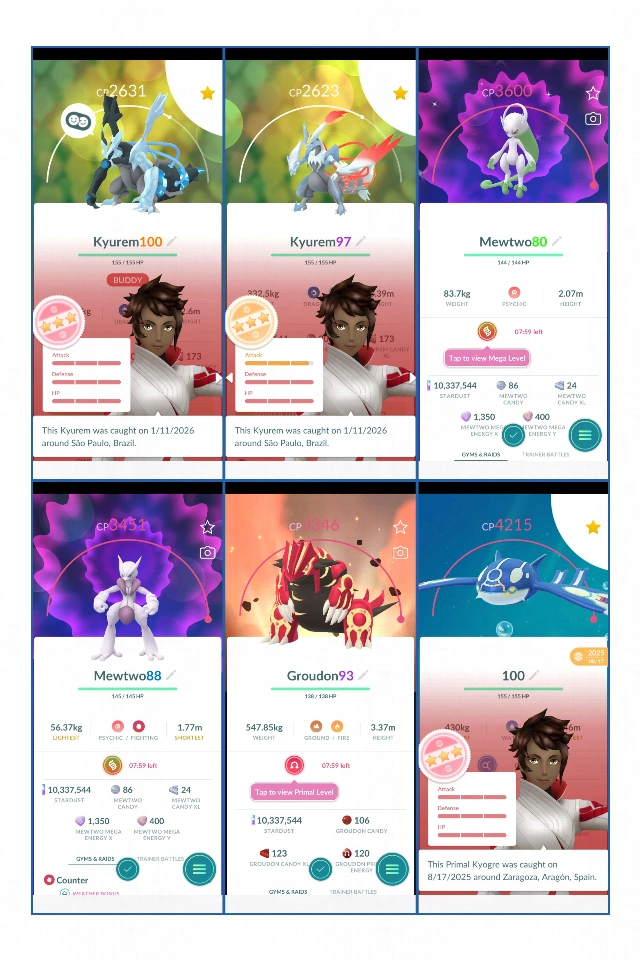 LEVEL 71 | ETERTUS | 516 传说 - 24 闪光 - 17 完美IV | 闪光超级梦幻Y + 超级梦幻X | 原始盖欧卡 + 100IV 原始固拉多 | 奈克洛兹玛