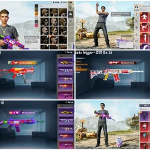 🔥 PUBG MOBILE | 巴黎世家套装 👑 | M4 Fool Lv.4 + UMP EMP Lv.4 + S12K Lv.4 | MFS 40 💎 | 收藏 48 | Lv.67 | S4 稀有发型 ✨ | S2/S3 表情动作