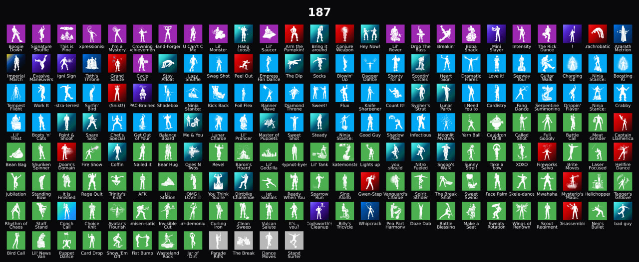 PC, PSN, XBOX 239皮肤 FA - Aloy, Deadeye, Galaxy Grappler, Kor, Billy, Rick, Harley, Lara Croft, Venom, Moon Knight, Bloom RK2344