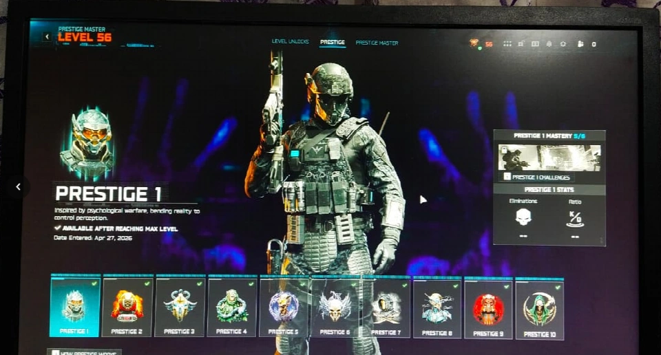 BLACK OPS 7 / WARZONE | 声望大师56级 | 30把武器满级 | 所有冲锋枪满级 | 所有突击步枪满级 | 所有霰弹枪满级