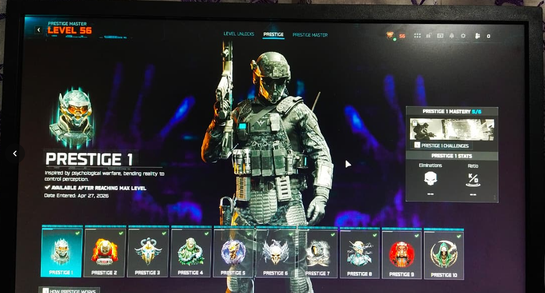 BLACK OPS 7 / WARZONE | 声望大师56级 | 30把武器满级 | 所有冲锋枪满级 | 所有突击步枪满级 | 所有霰弹枪满级