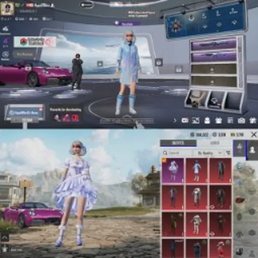 🔥 PUBG MOBILE | 粉色保时捷神话跑车 🩷🏎️ | A8 发型 ✨ | 42 个神话物品 💎 | 18 次枪匠实验室 🔫 | DBS+ 匕首满级 | SK12 4 级 | 满载背包 🎒