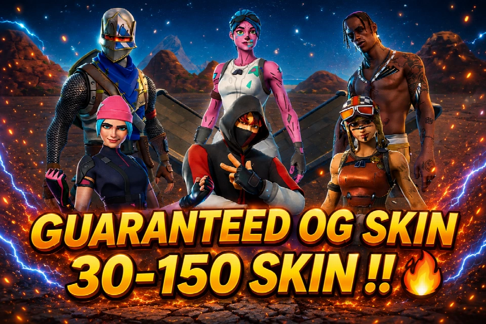 [PC/PSN/XBOX] +30 皮肤 | 🔥 Travis Scott 🔥 Black Knight 🔥 IKONIK 🔥 Galaxy 🔥Merry Mint Axe 🔥OG Skull Trooper🔥Renegade Raider
