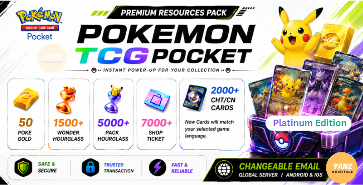 Pokemon TCG Pocket 账号 | 2000+ 卡牌 CHT/CN + 5000 包 HG + 1500+ 奇迹 HG + 7000 票券 + 50 宝可梦金币