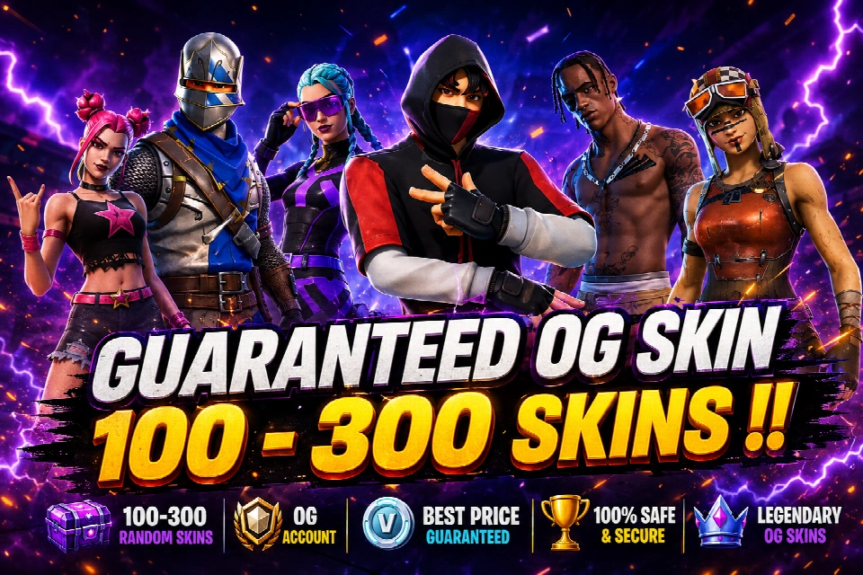 🔥 Fortnite高级账号 – 含100+皮肤 🔥（Travis Scott, Black Knight, Ikonik, OG Ghoul Troop）✅保证完整账号访问