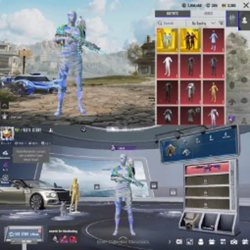 🔥 PUBG MOBILE | M4 FOOL MAX 👑 + AKM ADMIRAL Lv.8 ⚡ | 5 个击杀消息 💀 | 3 辆跑车 🏎️ | 2 套木乃伊套装 🖤 | 1650 UC 💎 | 满载库存