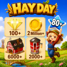 🔥【全球】🎁超值 starter⚜️等级 80💎100+ 钻石🏠6000+ 谷仓🌾2000+ 筒仓💰200 万金币🧾主大陆解锁🧱6000+ 建筑材料