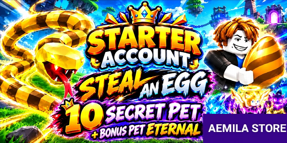 ROBLOX 账号 Steel an Egg 10 只秘密宠物 + 赠送永恒宠物