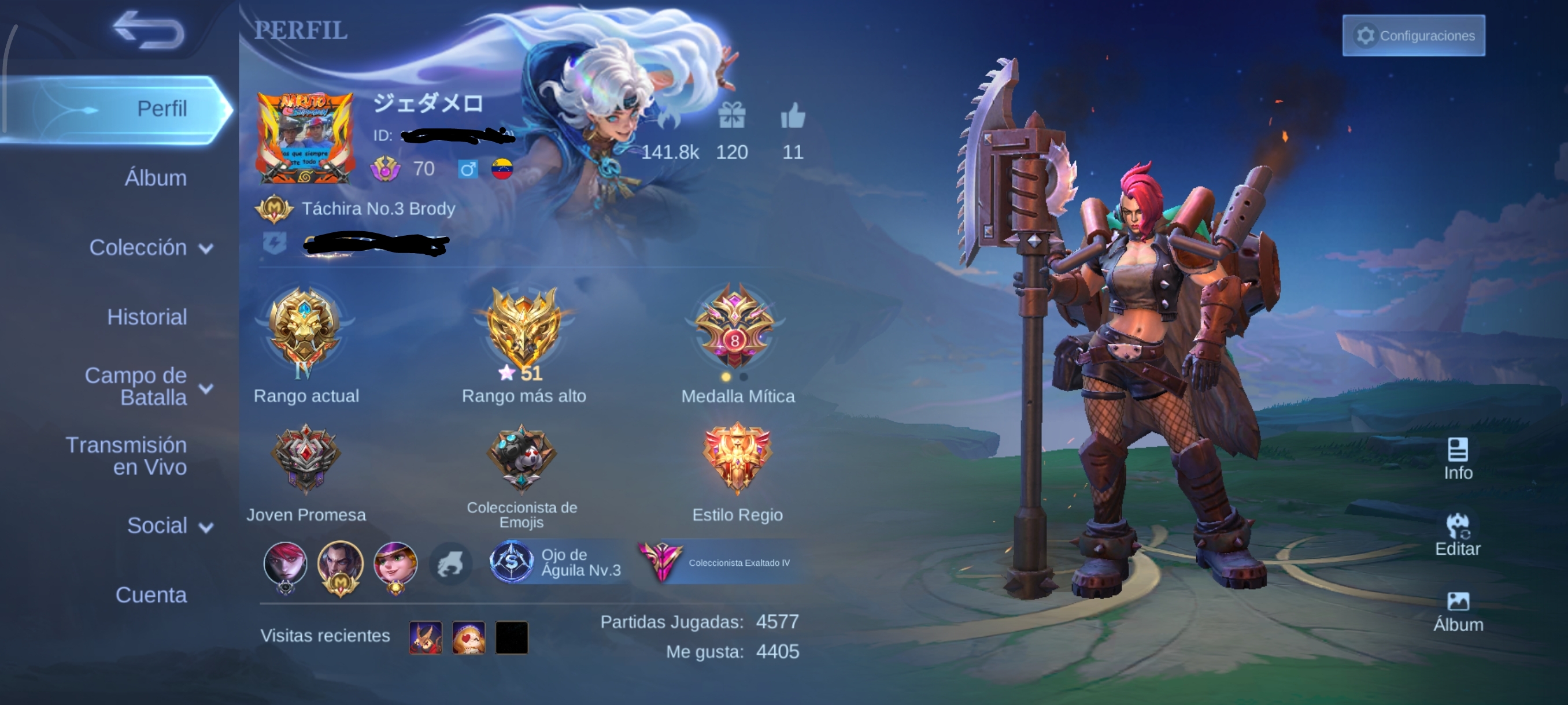Mobile Legends账号 全面访问 Venezuel
