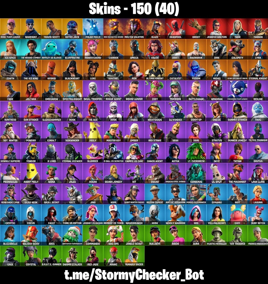 150皮肤 ⭐ OG STW 豪华版 ⭐ Travis Scott ⭐ Astro Jack ⭐ Cactus Jack ⭐ Astroworld ⭐ Astroworld Cyclone ⭐ Head Banger ⭐ Tidy ⭐ Hype ⭐ Out West ⭐ FA