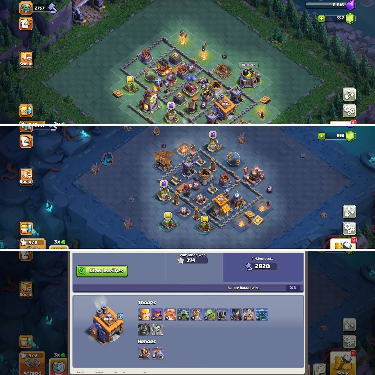 GREAT CHEAP ~ NICE EQUIPMENT (50% LIMITED TIME OFF) TH14 NEAR MAX | BK61, Q56, MP50, W36, RC26 | BH8, LEGENDARY HERO'S SKIN, 200+ LEAGUE MEDALS