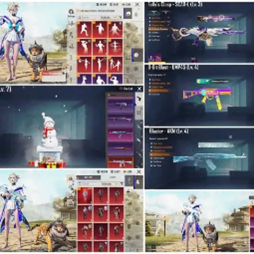 🔥 PUBG MOBILE | M4 冰川 MAX + AKM 冰川 Lv.4 ❄️ | UMP 8-BIT Lv.4 💥| MFS 84 💎 | Lv.76 | 格拉德里亚套装 ⭐ | 纯净登录 ⚡
