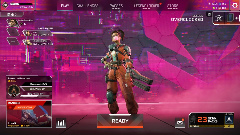 APEX LEGENDS | 20级以上 | 排位可用 | 23+ Apex包 | 传家宝碎片概率 | 完全访问