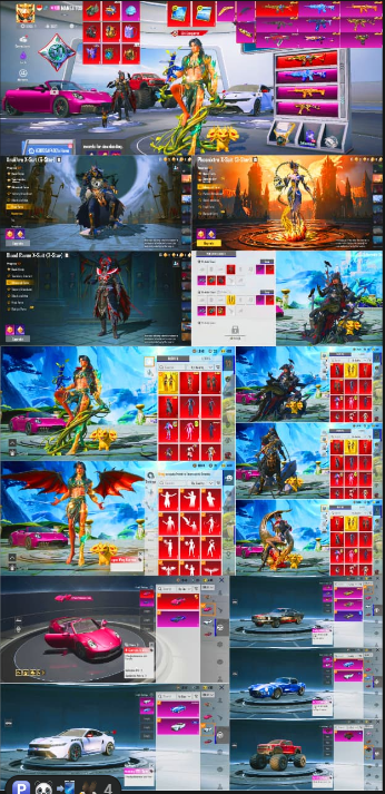 ANUKHRA 3 星 XSUIT | M416 ROARING MAX | 3X XSUIT | 5X 跑车 | 73 神话 | WITHER BLOOM ULTIMATE | 32 LAB | 5X 大材料 | C8S24 征服者