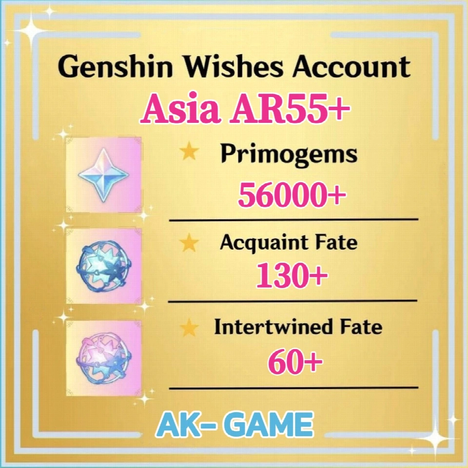 亚洲 - 原石 56000 - 相遇之缘 130 - 纠缠之缘 60 - 男/女主角 - iOS/Android/PC/Xbox/PS - 新手祈愿刷号