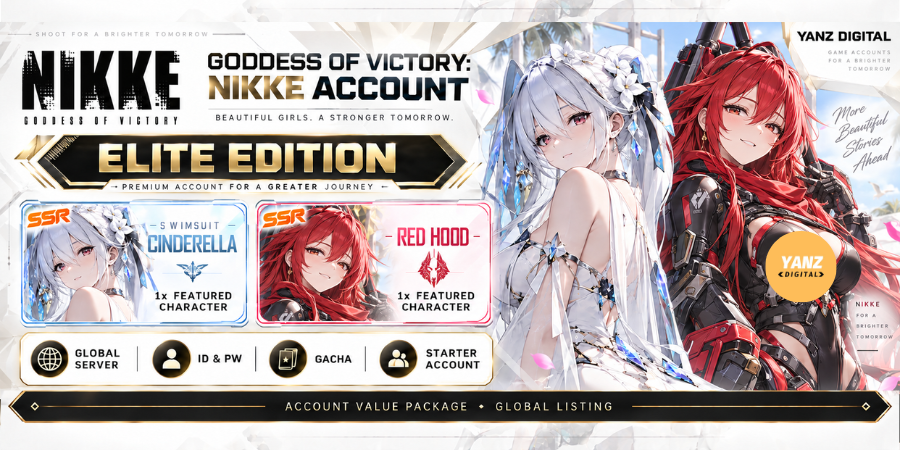 [全球] 账号 胜利女神：妮姬 | SSR 泳装灰姑娘 + 红帽